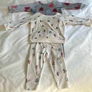 Garanimals Cream and Gray Velvet Soft Matching Sweatsuits